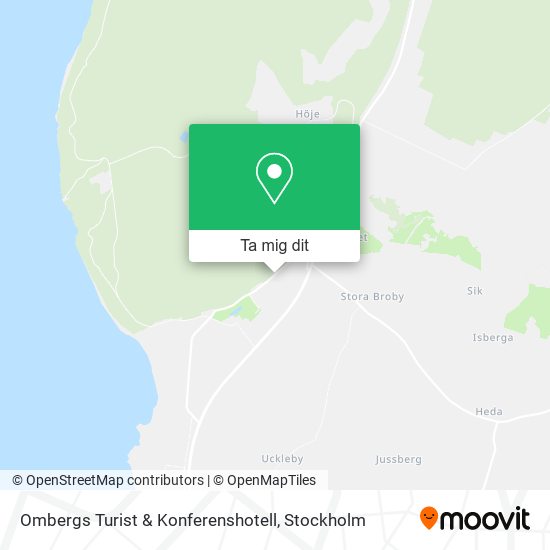 Ombergs Turist & Konferenshotell karta