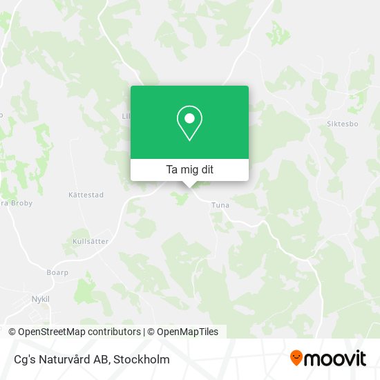 Cg's Naturvård AB karta