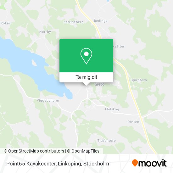 Point65 Kayakcenter, Linkoping karta
