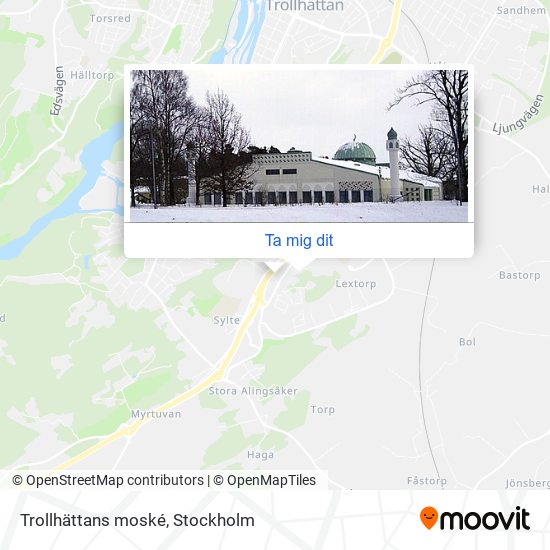 Trollhättans moské karta