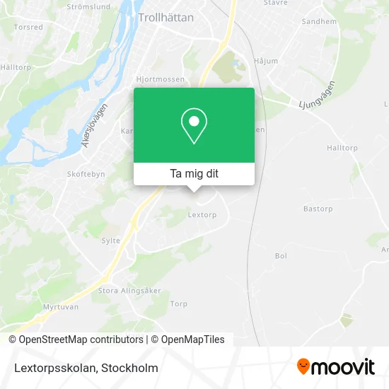 Lextorpsskolan karta