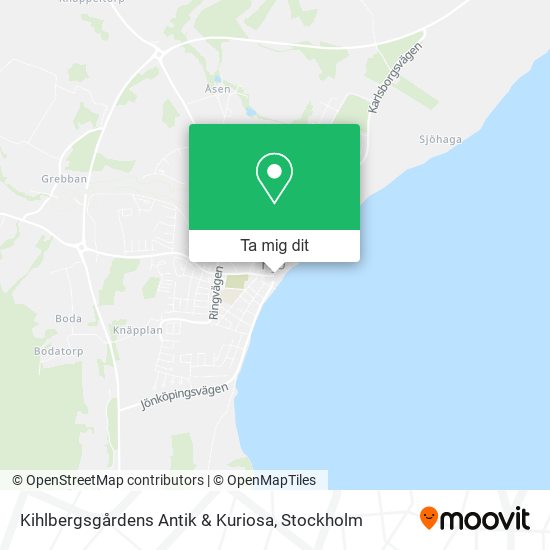 Kihlbergsgårdens Antik & Kuriosa karta