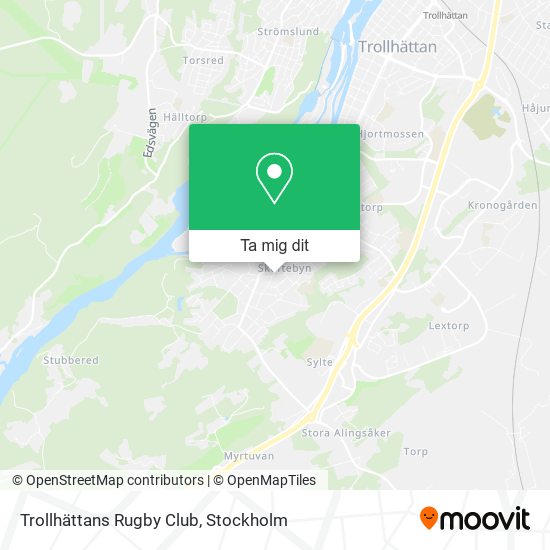 Trollhättans Rugby Club karta