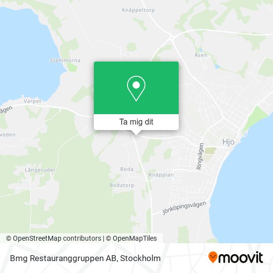 Bmg Restauranggruppen AB karta