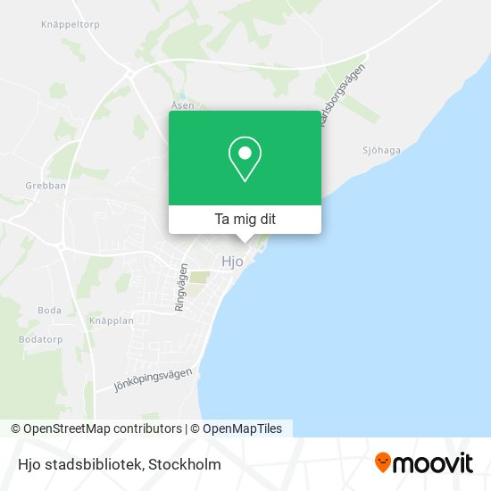 Hjo stadsbibliotek karta
