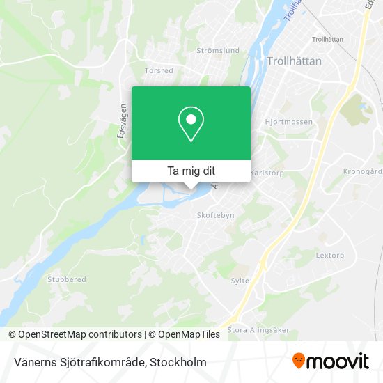 Vänerns Sjötrafikområde karta