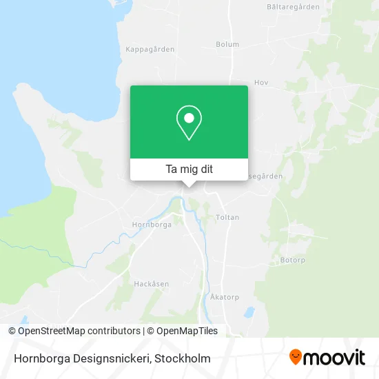 Hornborga Designsnickeri karta