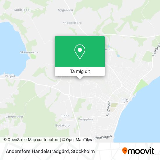 Andersfors Handelsträdgård karta