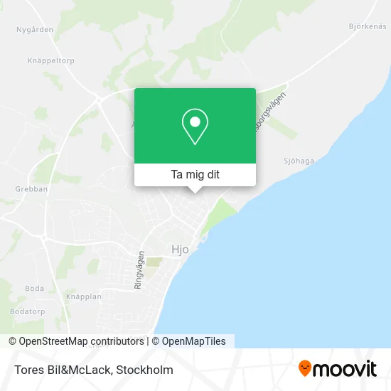 Tores Bil&McLack karta