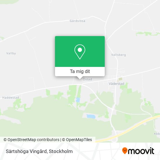 Särtshöga Vingård karta