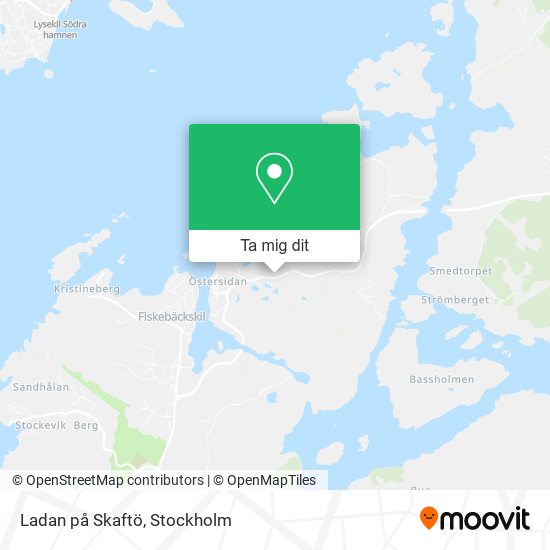 Ladan på Skaftö karta