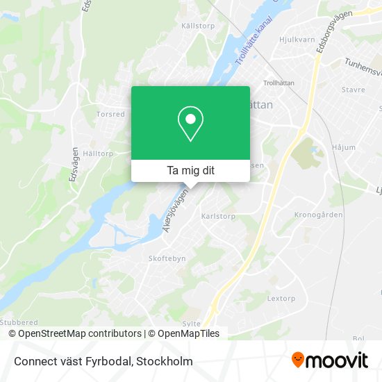 Connect väst Fyrbodal karta