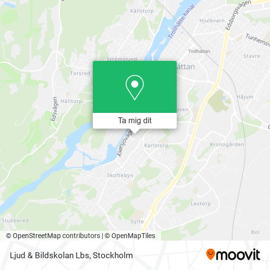 Ljud & Bildskolan Lbs karta