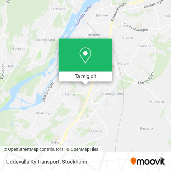 Uddevalla Kyltransport karta