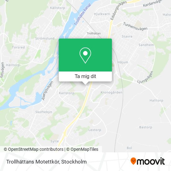 Trollhättans Motettkör karta