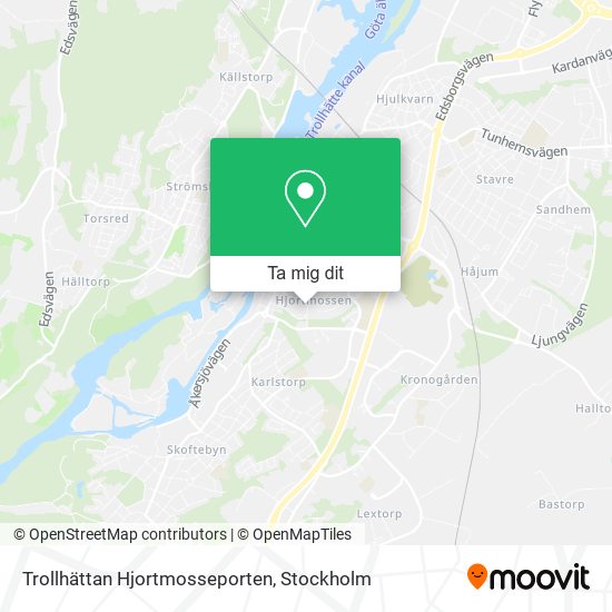 Trollhättan Hjortmosseporten karta