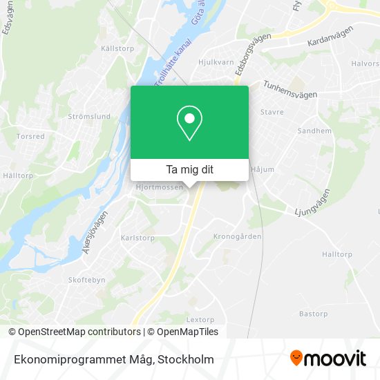 Ekonomiprogrammet Måg karta