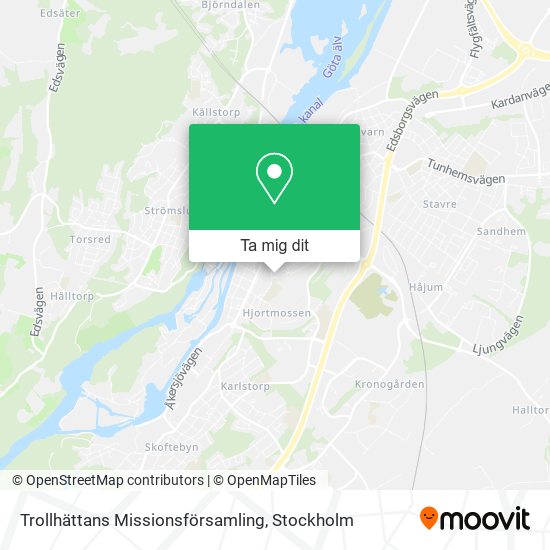 Trollhättans Missionsförsamling karta