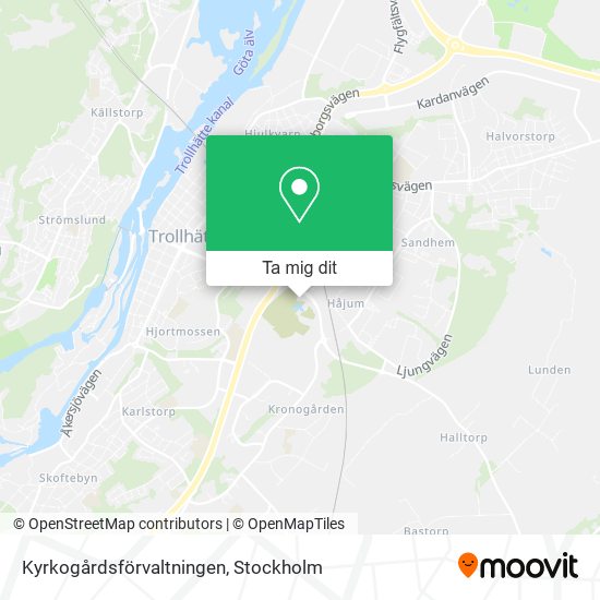 Kyrkogårdsförvaltningen karta