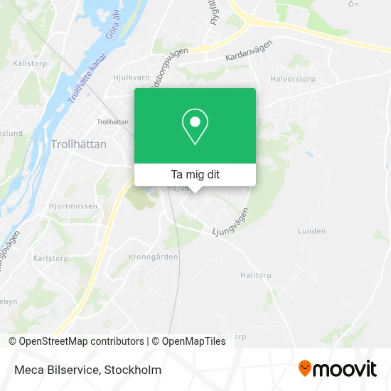 Meca Bilservice karta