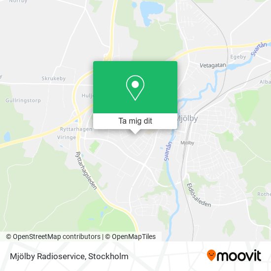 Mjölby Radioservice karta