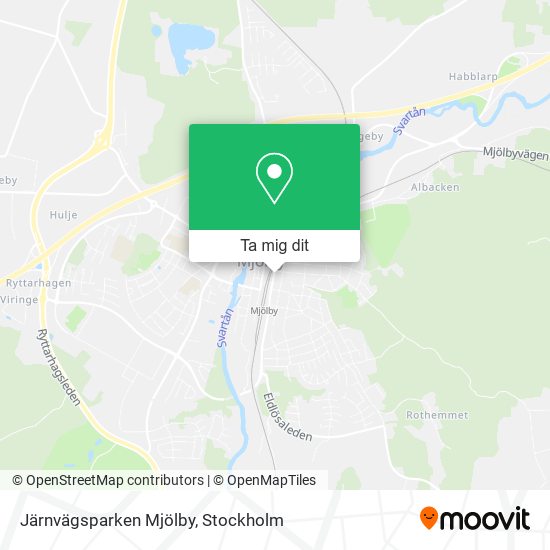 Järnvägsparken Mjölby karta