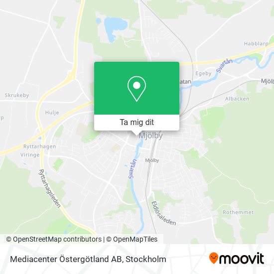 Mediacenter Östergötland AB karta