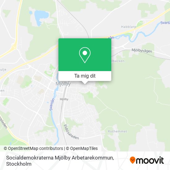 Socialdemokraterna Mjölby Arbetarekommun karta