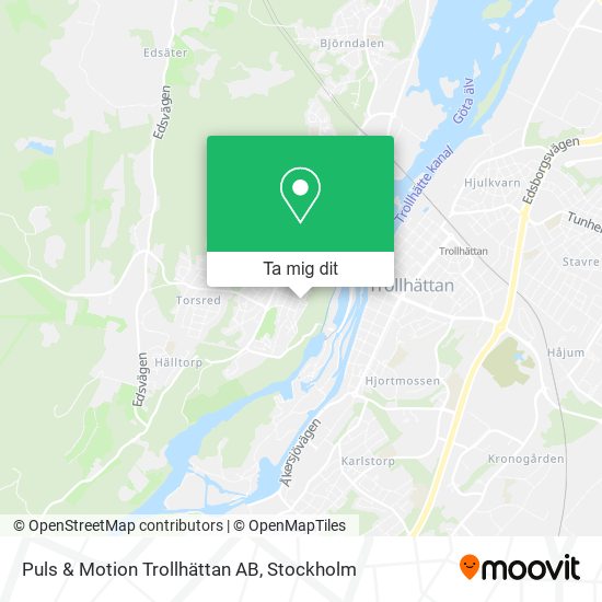 Puls & Motion Trollhättan AB karta