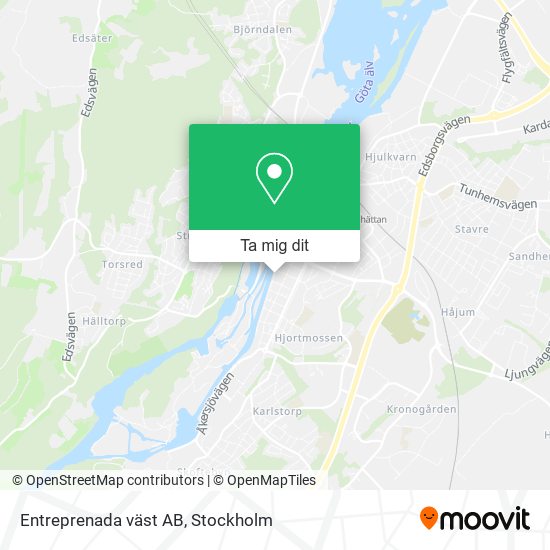 Entreprenada väst AB karta