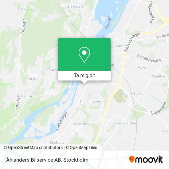 Åhlanders Bilservice AB karta