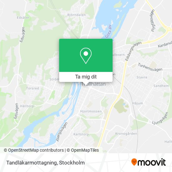 Tandläkarmottagning karta