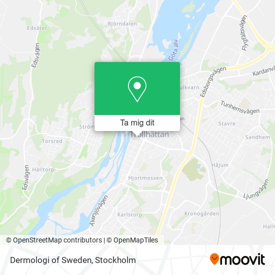 Dermologi of Sweden karta