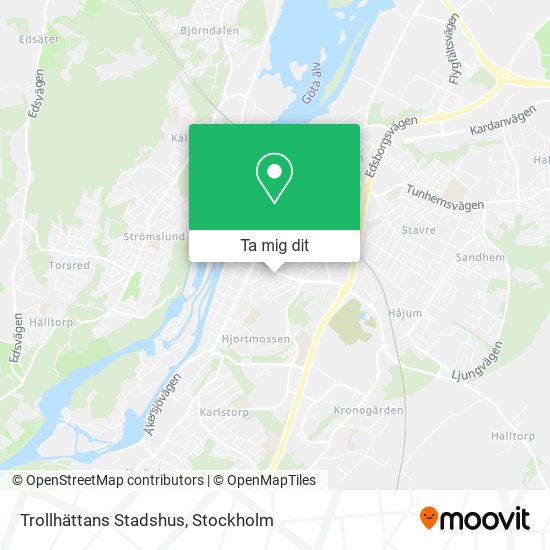 Trollhättans Stadshus karta