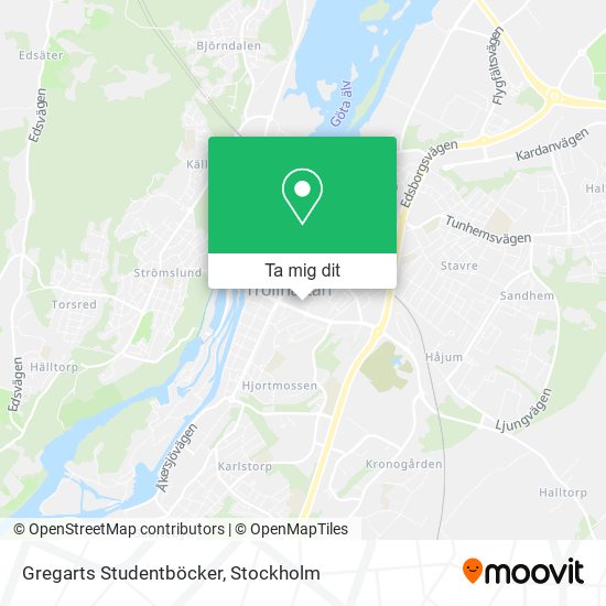 Gregarts Studentböcker karta
