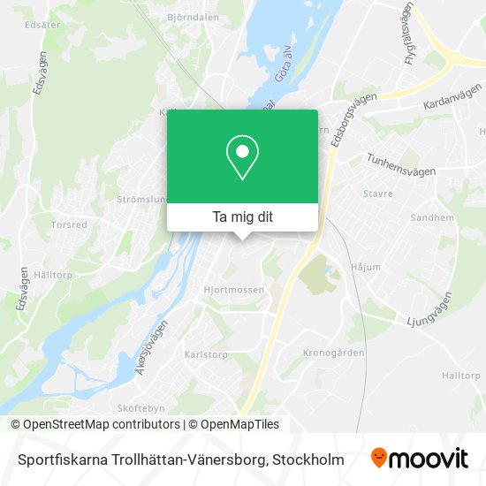 Sportfiskarna Trollhättan-Vänersborg karta