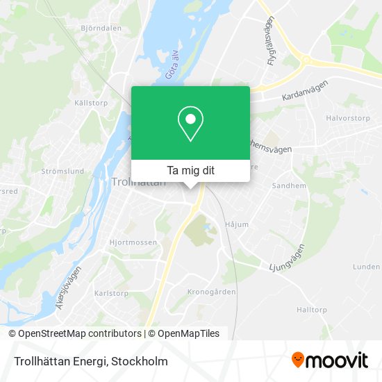 Trollhättan Energi karta