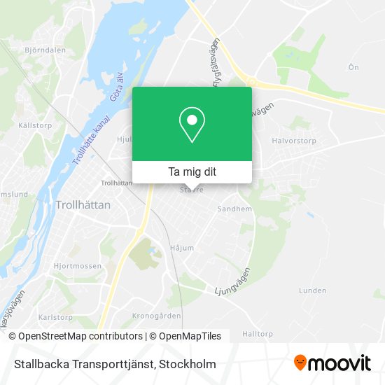Stallbacka Transporttjänst karta