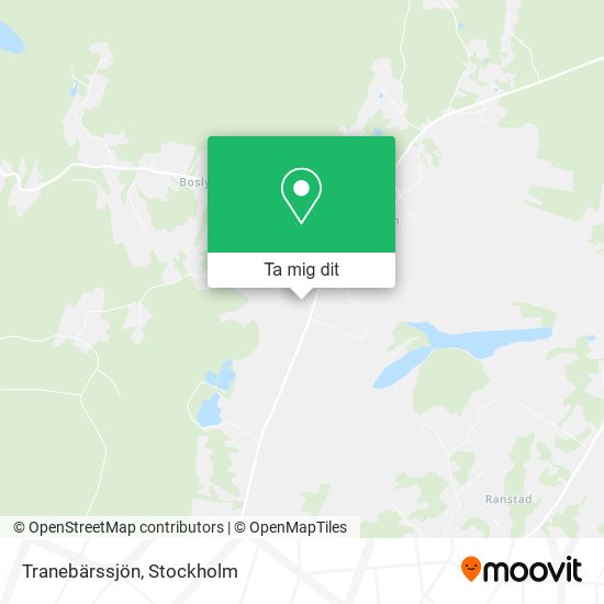 Tranebärssjön karta