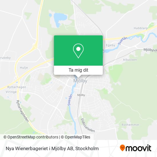 Nya Wienerbageriet i Mjölby AB karta