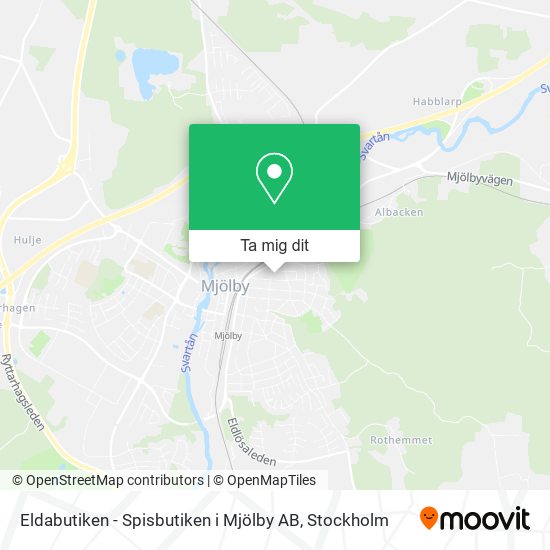 Eldabutiken - Spisbutiken i Mjölby AB karta