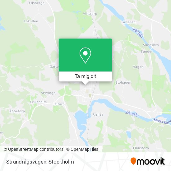 Strandrågsvägen karta