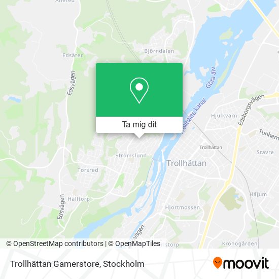 Trollhättan Gamerstore karta