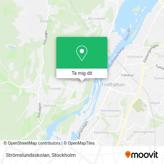 Strömslundsskolan karta