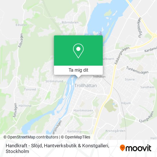 Handkraft - Slöjd, Hantverksbutik & Konstgalleri karta