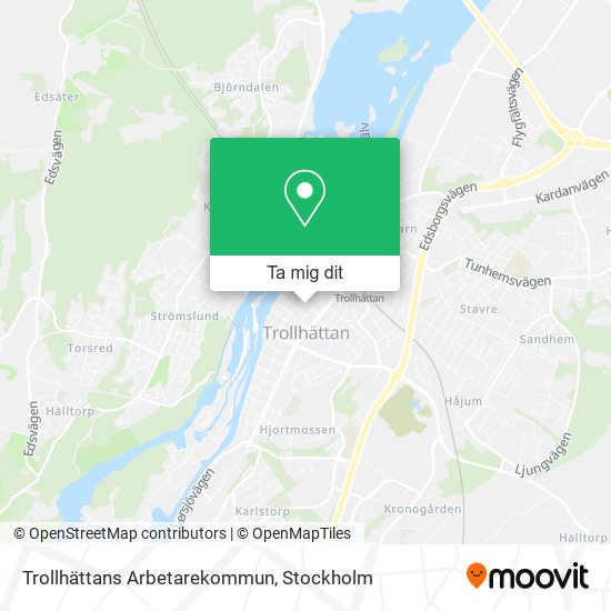 Trollhättans Arbetarekommun karta