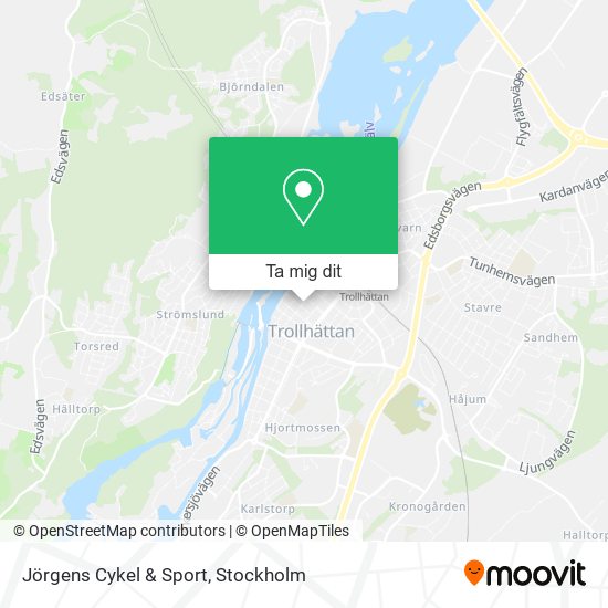 Jörgens Cykel & Sport karta