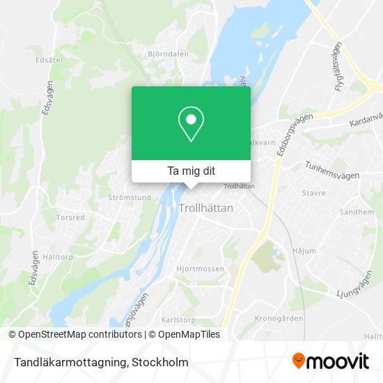 Tandläkarmottagning karta