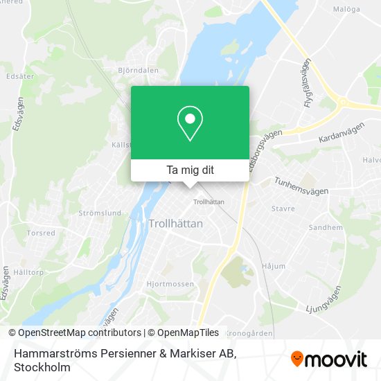 Hammarströms Persienner & Markiser AB karta