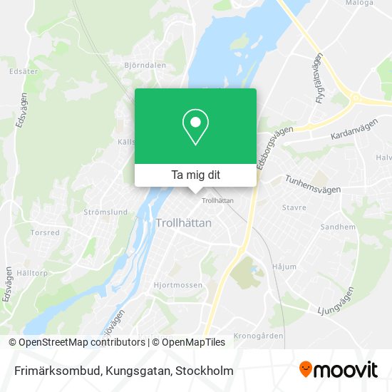 Frimärksombud, Kungsgatan karta